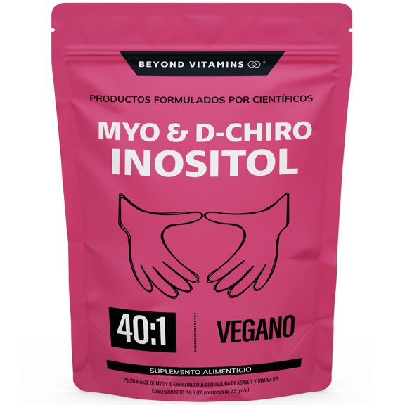 Suplemento Alimenticio Beyond Vitamins Myo y D-Chiro Inositol Vegano 150 gr Vitaminas en Polvo