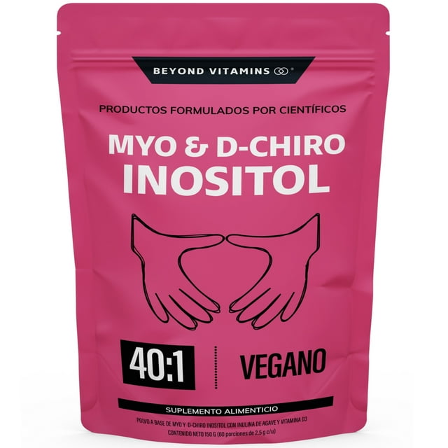 Suplemento Alimenticio Beyond Vitamins Myo y D-Chiro Inositol Vegano 150 gr Vitaminas en Polvo