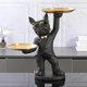 thumbnail image 5 of Francés Escultura Resina Perro con Bandeja para Sala de Estar , negro perfecl llavero de estatua de resina, 5 of 8