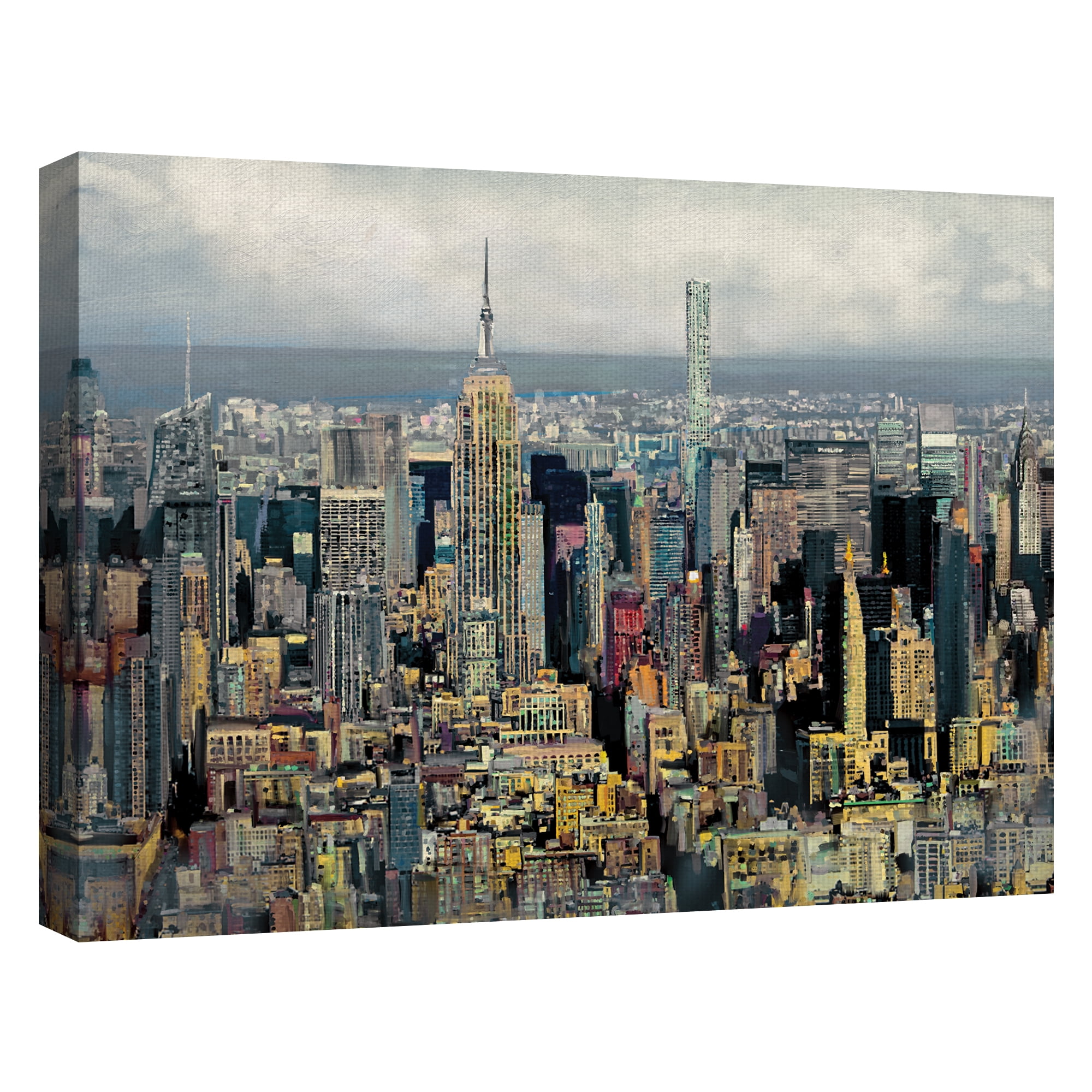 Fine Art Canvas New York State of Mind Skyline by Studio Arts Canvas Art Print