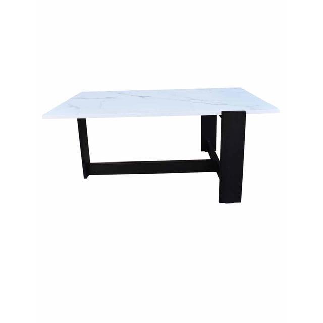 Mesa de Centro rectangular Hogare con cubierta tipo Marmol Diseño elegante y moderno