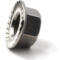thumbnail image 4 of Écrou à Bride Dentelée, 20 Pcs M10 Acier Inoxydable avec Finition Vive, Résistant à la Corrosion pour Usage Intérieur et Extérieur, Puissance de Maintien Accrue et Filetage Épais, 4 of 5