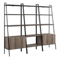 thumbnail image 6 of Walker Edison Modern 3 Piece Ladder Bookshelf Set, Grey Wash, 6 of 10