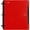 Red, variant on Mead Five Star Flex Hybrid NoteBinder - 1" Binder Capacity - 200 Sheet Capacity - 2 Pocket(s) - 5 Divider(s) - Plastic - Multi-colored - TechLock Ring, Durable, Foldable - 1 Eac | Bundle of 10 Each