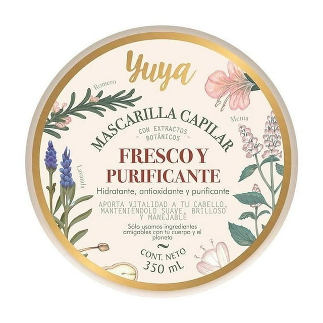 Crema para peinar Yuya Republic Cosmetics fresco y purificante crecimiento menta 350 ml