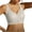 Khaki, variant on Wireless Sports Bras for Women Solid Color Side Coverage Support Underarm Containment for Fitness Activity Wear Bra