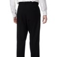 thumbnail image 3 of Palm Beach  Men's Big & Tall Black Expanded Waist Pleated Front Pants 48R 48 Inch Waist, 3 of 5