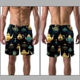 thumbnail image 3 of luoweisi Men's Beach Shorts Quick Dry Swim Trunks with Mesh Lining Vintage Teapot L, 3 of 5