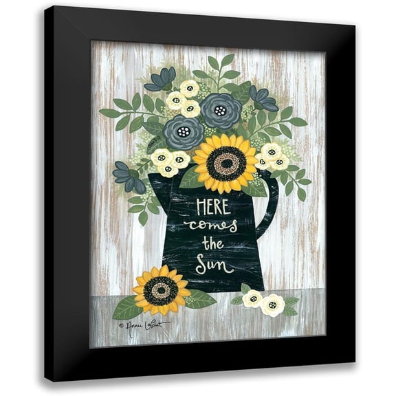 LaPoint, Annie 11x14 Black Modern Framed Museum Art Print Titled - Here Comes the Sun