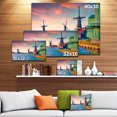 thumbnail image 3 of Zaandam Mills on Water Channel - Large Landscape Canvas Art Print, 3 of 4