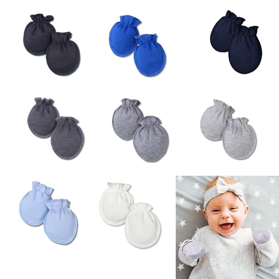 16 Pcs Baby Preemie Mittens Newborn Mittens No Scratch Cotton Premature Gloves for Nicu Boys Girls Gifts