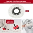 thumbnail image 4 of Spin  Mop and Bucket Set, Floor Cleaning Set with 1 Extra Mop Head, Detachable Spinning Basket and Easy Wring 360° Magic Mop for Hardwood/Tile/Hard Floors, 4 of 8