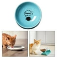 thumbnail image 4 of elevados para gatos, platos de comida para gatos de interior, comederos elevados simples estables de fácil limpieza para gatos, suministro inclinado Salvador Cuenco elevado para gatos, 4 of 9