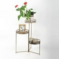 thumbnail image 2 of 3 Tier Connected Antique Bronze Color Metal Stand, 2 of 3