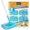 4 pack blue, variant on KEEPOW Reusable Microfiber Mop Pads Compatible with SwifferSweeper Mop, Dry Sweeping Cloths, Washable Wet Mopping Cloth Refills for Surface/Hardwood Floor Cleaning, 4 Pack (Mop is Not Included)