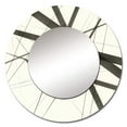 thumbnail image 2 of Designart "Minimalism in Black and White VII" Abstract Shapes Rund Mirror For Wall Decor - Large Black Round Print Mirror - Round Modern Mirror 29" x 29" Inch - Wall Mounted Round Large Mirror, 2 of 5
