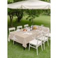 thumbnail image 4 of Outdoor Tablecloth with Umbrella Hole for Patio/Picnic/Party/Camping, Coastal Starfish Waterproof Table Cloth Rectangle Table Cover Washable, Summer Ocean Waves Ombre Sea Beige (52"x 70"), 4 of 8