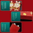 thumbnail image 4 of 6pcs Rabbit Year Red Envelopes Party Supplies Money Packing Bag Hongbao Paper Chinese New Year's 6pcs Cartoon Spring Festival, 4 of 20