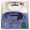 Tommy Hilfiger Mens Regular Fit Stretch Shirt Two Pack XL-36/37/Blue Plaid/White