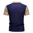 thumbnail image 3 of Men's Casual Polo Shirts Short Sleeve Collared Pullover Knit Classic Golf Polo Sweaters Big and Tall Size M-4XL Navy, 3 of 7