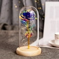 thumbnail image 2 of Everlasting Artificial Flower with Glass Cover Romantic LED Lights Home Decoration for Valentine‘s Day, 2 of 8