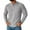 Gray, variant on APEXFWDT Men's Waffle Knit Henley Shirt Solid Color Basic Pullover Long Sleeve Casual Base Top for Daily Commutes,S,Khaki