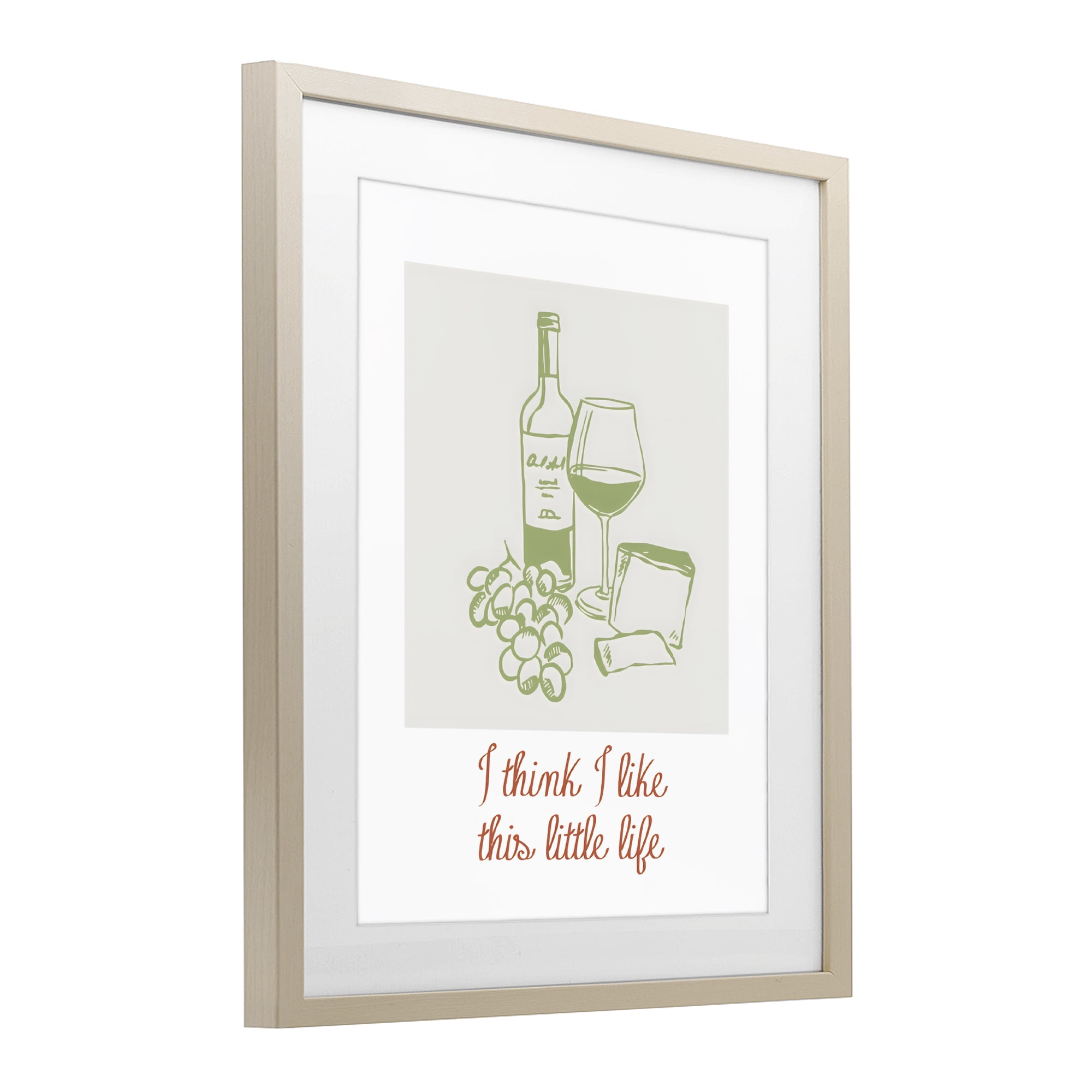 Stupell Industries I Think I Like This Little Life Birch Framed Print Under Glass, design by The Prints Vibe