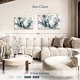 thumbnail image 4 of Elephant Stock Hypnotic Array Wall Art - Horizontal Canvas Wall Art - Living Room Wall Decor - Abstract Canvas - Gray And Blue Decor By Carol Robinson - 36" x 24", 4 of 8