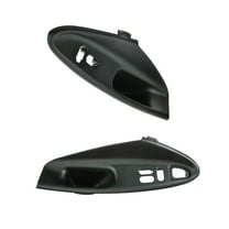 TRQ Inner Inside Interior Door Pull Handle Trim Pair Set for 94-98 Ford Mustang DHA44737