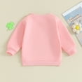 thumbnail image 3 of Bagilaanoe Toddler Baby Girl Boy Casual Sweatshirt Long Sleeve Letter Print Pullover 6M 12M 18M 24M 3T 4T Kids Spring Loose Tee Tops, 3 of 8