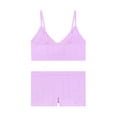 thumbnail image 6 of No Boundaries Seamless Triangle Bralette & Boyshort Set, 2-Piece, Women's XS-XXXL, 6 of 8