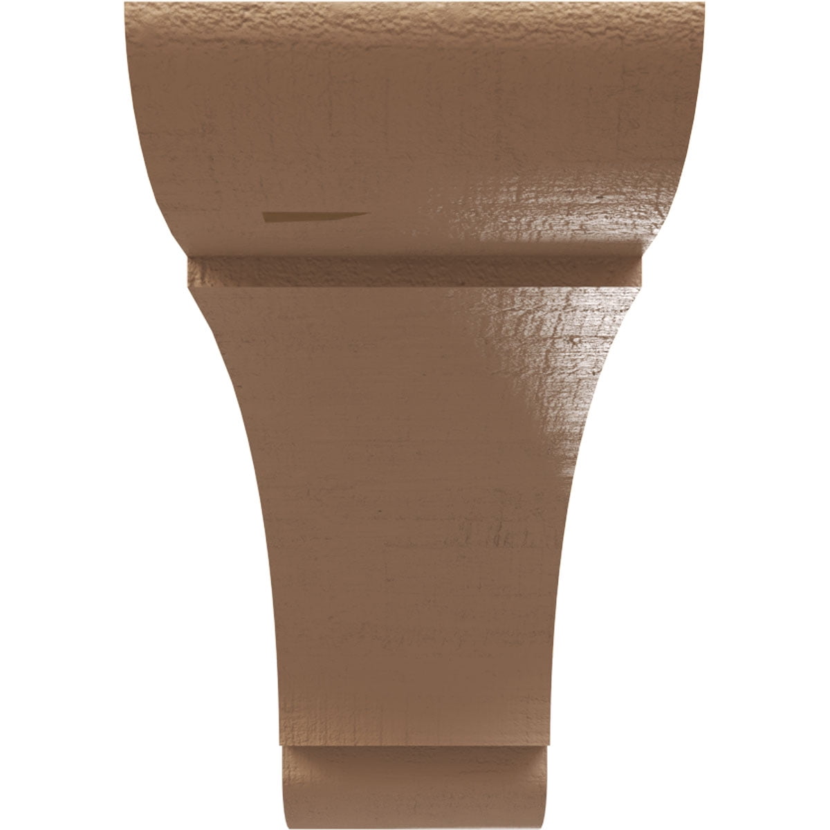 5"W x 30"D x 10"H Thin Olympic Rough Cedar Woodgrain TimberThane Corbel, Primed Tan