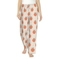 thumbnail image 2 of Lsque Orange Peach Print Women's Pajama Pants, Lounge Pant - Comfortable Home Wear,Elastic Waistband, Stylish Design-XX-Large, 2 of 9