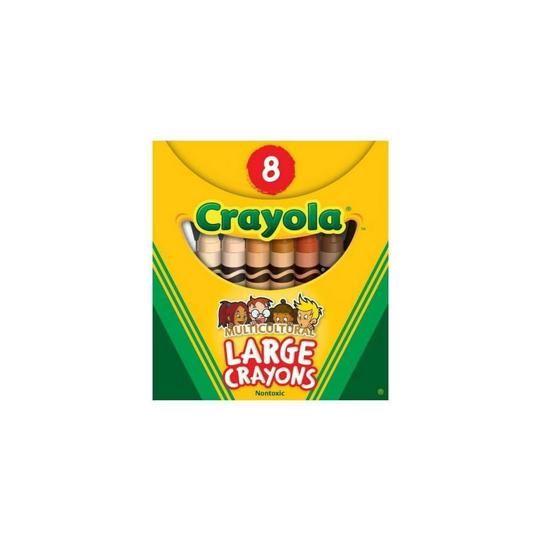 Crayola 8 ct. Large Crayons, Multicultural Colors