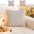 thumbnail image 1 of Ganfancp Plushs Navidad Copos de Nieve Funda de Almohada Funda de Cojín con Cierre de Cremallera Invisible Una Funda de Almohada Sin Inserto de Almohada 18X18In Ofertas Flash 1X Funda de Almohada, 1 of 6