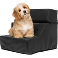 thumbnail image 3 of Dog Ramp Stair Cover 3 Step Leather Pet Stair Cover Removable Zipper Leather Cover Anti-Slip Gog Cat Ramp Stair Case Detachable Zippered PU Leather Cover Replacement for Puppy Dog, 3 of 11
