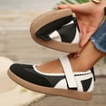 thumbnail image 4 of HEWUQI Womens Ballet Flats Arch Support Antislip Cushioning Mary Jane Washable Comfortable Breathable Walking Business Shoes Black Size 7, 4 of 7