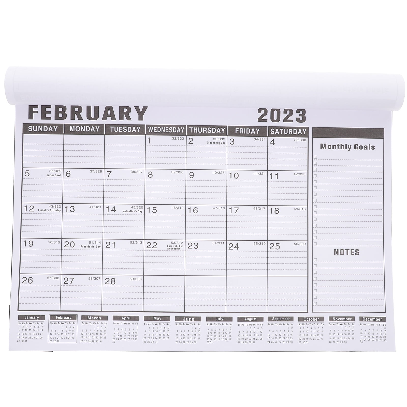 Calendar Wall 2023 Monthly Planner Desk Calendars Large Office Hanging