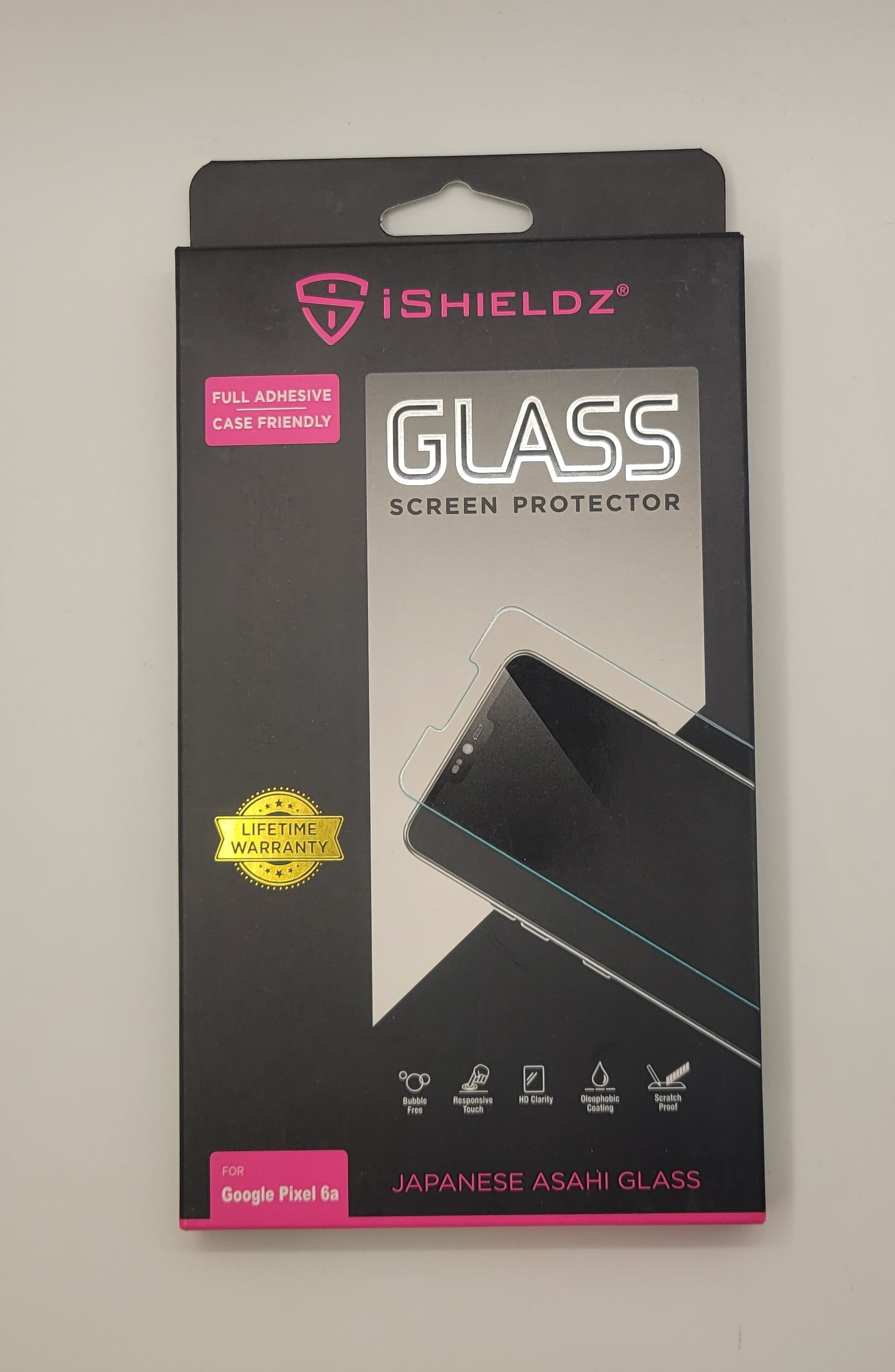iShieldz Asahi Tempered Glass Screen Protector for Google Pixel 6a - 9H Hardness - Ultra-Thin - Eco-Friendly Packaging