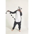 thumbnail image 2 of Long Tail Monkey Unisex Men Women Animal Oneises Couple Pajamas One-piece Pyjamas Winter Flanel Cartoon Homewear Hooded Jumpsuit, 2 of 6