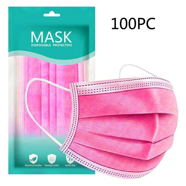50/100/200ct Adult Disposable Face Cover Mask Industrial 3Ply Ear Loop