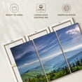 thumbnail image 6 of Elephant Stock Clingmans Dome Mountainscape Wall Art - Horizontal Multi Panel Canvas - 3 Pieceliving Room Wall Decor - Photography Nature Multi Panel - Blue And Green Decor - 74" x 48", 6 of 8