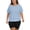 Blue, variant on YIRUIYA Women Plus Size Short Sleeve Golf Shirts Crew Neck Athletic Tops