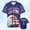 BAS-XUSA40, variant on New USA 250th Anniversary Baseball Jersey 1776-2026 Eagle Liberty Bell Patriotic Button Up Shirt