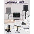 Emart Clampon Desktop Speaker Stand, Audio Studio Monitor Stands Heavy