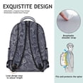 thumbnail image 5 of "Floral Sunflower Backpack for Women - Wildflower Print School Backpack, Durable College Backpack with Laptop Compartment, Stylish Bookbag for Travel", 5 of 6