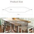 thumbnail image 2 of GFDYREE Decorative Linen Table Runner with Tassels Tabletop Collection 14 x 72 Inches Table Runners for Everyday Dining Wedding Party Holiday Home Decor (14" x 72", Light Coffee), 2 of 7