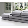 thumbnail image 3 of 4 Piece Bed Sheets Set Full Checkered - Hotel Quality 4 Piece Deep Pocket 1800 Series Bed Sheet Set (Full, Grey), 3 of 5