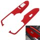 thumbnail image 4 of Panel De Interruptores De Ventana, Peso Ligero, 2 Unidades/juego, Embellecedor De Interruptor De Ventana, Grosor De 2 Mm/0,1 Pulgadas, Elegante Para Coche ANGGREK Rojo, 4 of 8