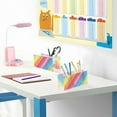 thumbnail image 6 of Rainbow Lines Acrylic Pencil Pen Holder Cup 4 Compartments Desktop Organiser 7.87"x2.78"x3.54", 6 of 7